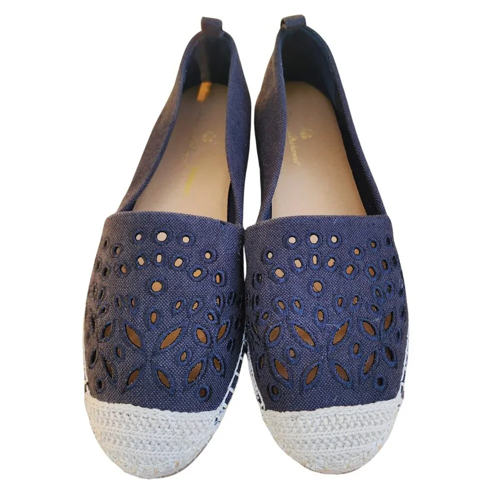 Tommy Bahama Selena Black Espadrilles Flat Shoes,  Size 9‎